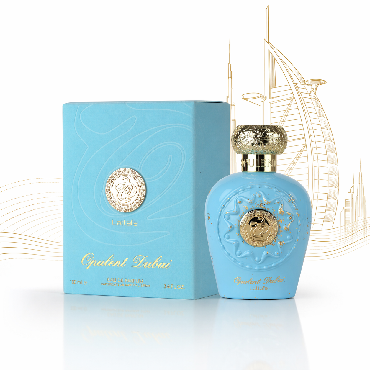 7b4169e7ea197c2abe12128f6d4649b8.png LATTAFA OPULENT DUBAI EAU DE PARFUM 100ML PERFUME UNISSEX - Imagem 1