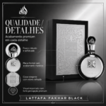 PERFUME LATTAFA FAKHAR BLACK EDP 100ML MASCULINO - Imagem 9