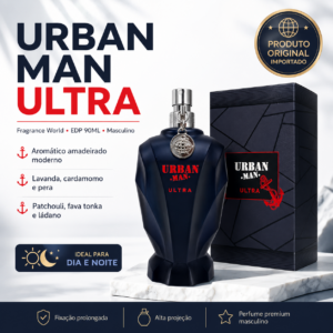 PERFUME FRAGRANCE WORLD URBAN MAN ULTRA EDP 90ML MASCULINO