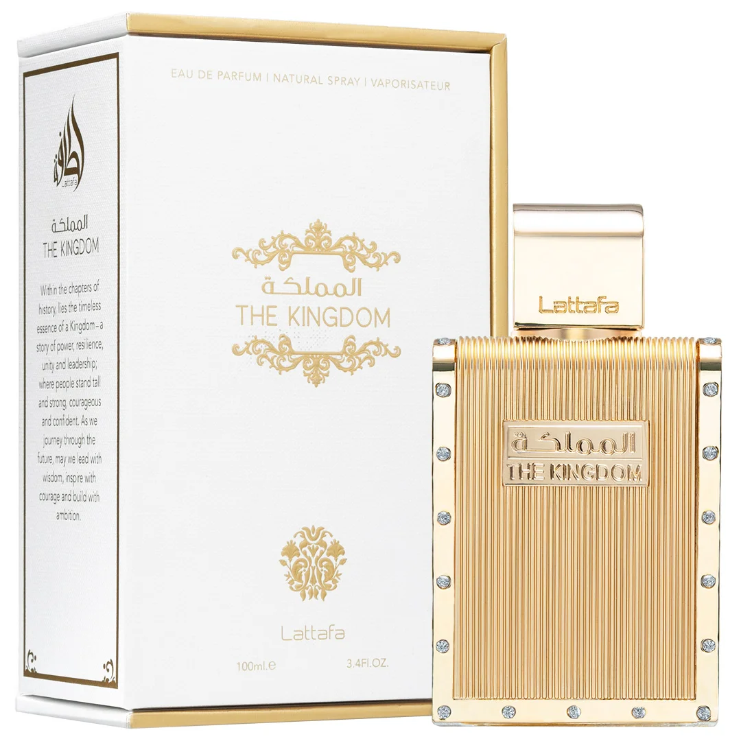 30ef9219174fafb7086c984694f6b248.webp Lattafa The Kingdom Masculino 100ml - Imagem 1