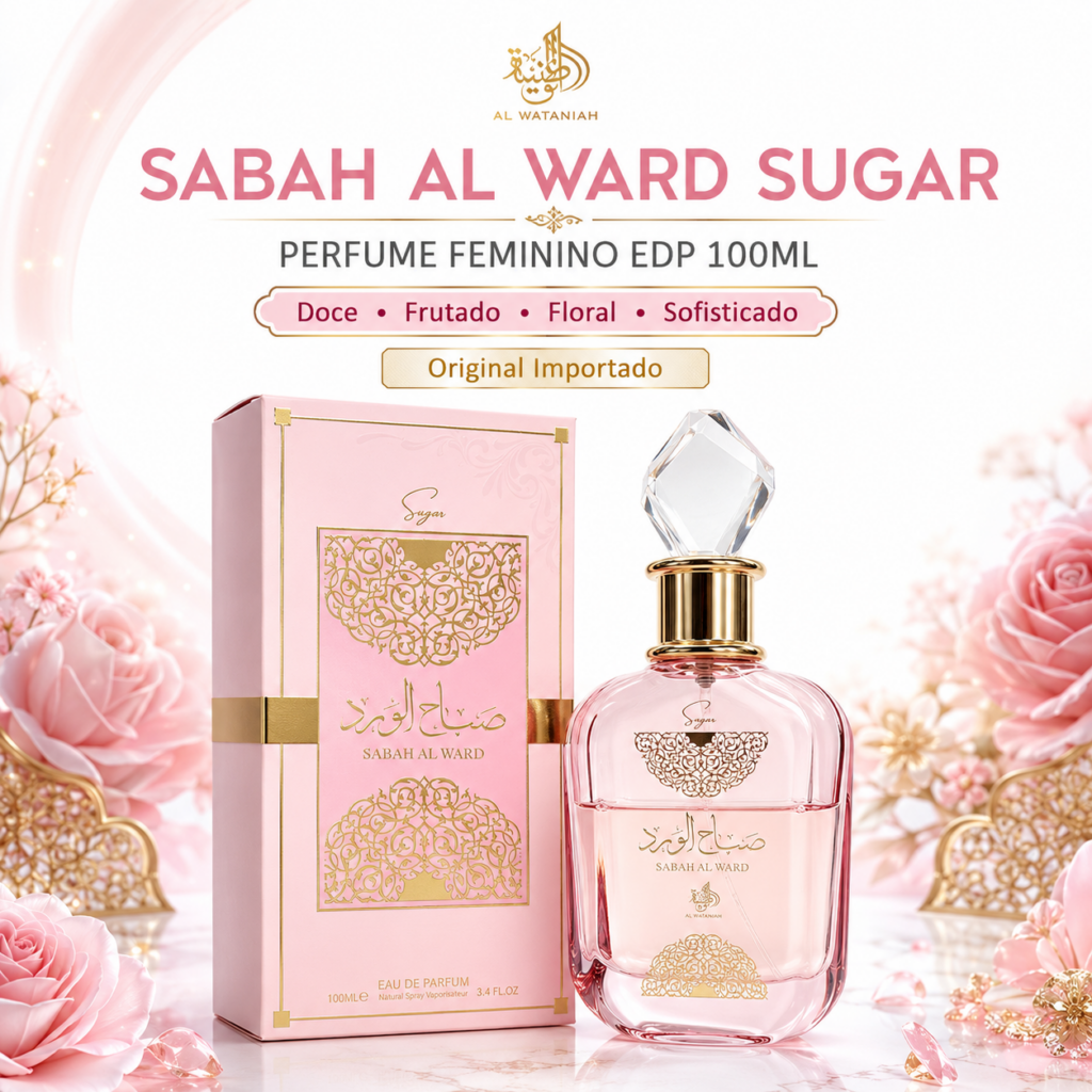 PERFUME AL WATANIAH SABAH AL WARD SUGAR EAU DE PARFUM 100ML FEMININO