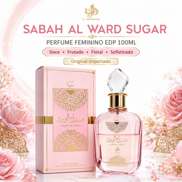 PERFUME AL WATANIAH SABAH AL WARD SUGAR EAU DE PARFUM 100ML FEMININO