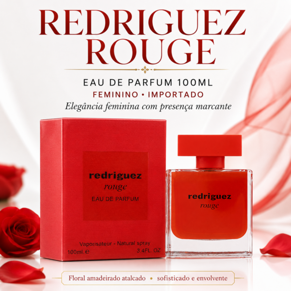 PERFUME FRAGRANCE WORLD REDRIGUEZ ROUGE EDP 100ML FEMININO