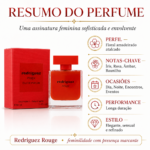PERFUME FRAGRANCE WORLD REDRIGUEZ ROUGE EDP 100ML FEMININO - Imagem 6