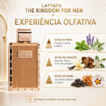 PERFUME LATTAFA THE KINGDOM FOR MEN EDP 100ML MASCULINO - Imagem 2