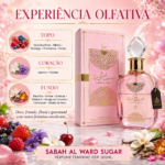 PERFUME AL WATANIAH SABAH AL WARD SUGAR EAU DE PARFUM 100ML FEMININO - Imagem 2