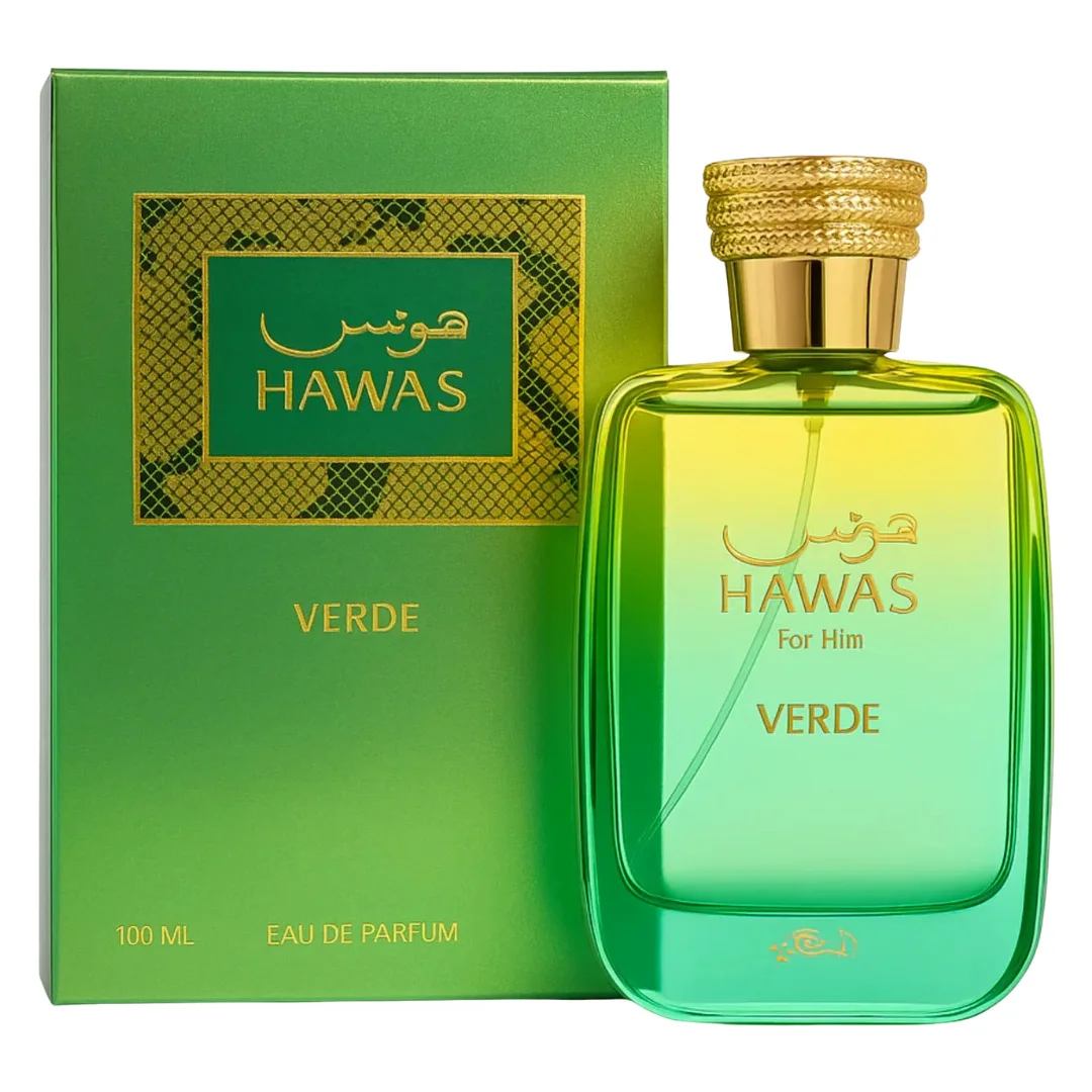 e3cf2a6928de593b6dc02707a50aa4b2.webp Rasasi Hawas Verde Eau de Parfum - 100 ml - Imagem 1